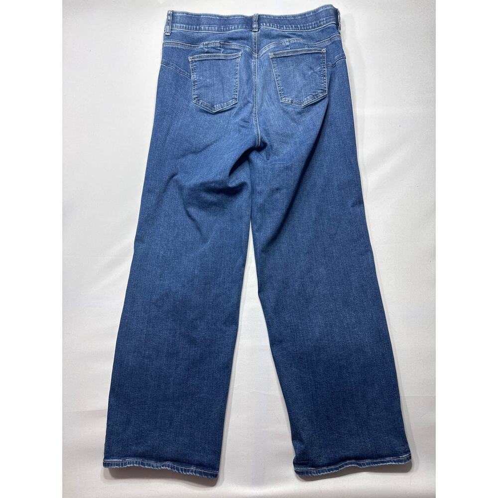 Torrid Women's Bombshell Wide Leg Super Soft Blue Jeans - 14T (37x31.5) - Picture 2 of 6